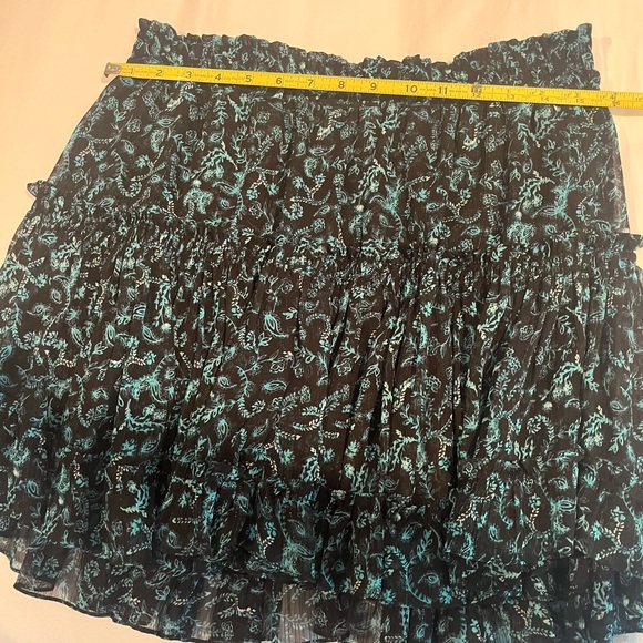 NWT Misa Marion Skirt Black and Teal Shimmer- Medium - Picture 8 of 10